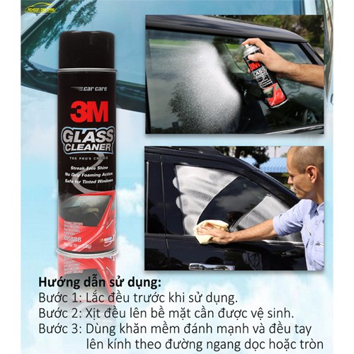3M CHÍNH HÃNG GIÁ THANH LÝ NƯỚC RỬA KÍNH XE HƠI 3M 08888 GLASS CLEANER
