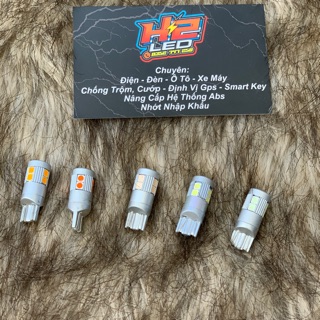 Bóng Led chân T10 đủ màu BH 6 tháng ( 1 bóng) - h2 led