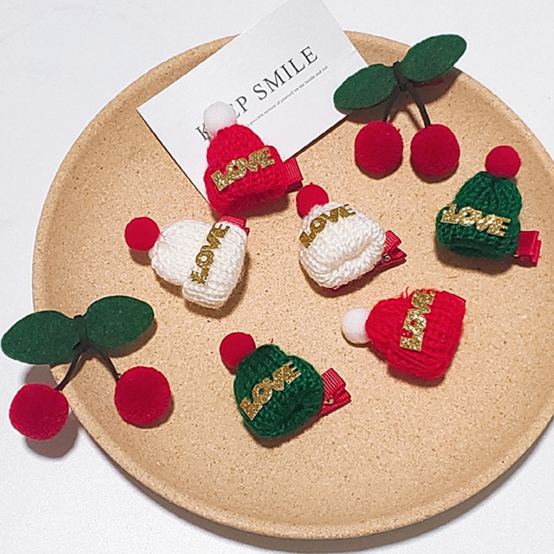 Kẹp Tóc Hình Nón Giáng Sinh Dễ Thương