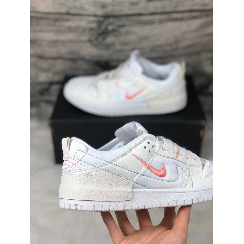 Giày SB Dunk Low Disrupt 2 Pale Ivory màu kem - Bản cao cấp Fullbox và phụ kiện