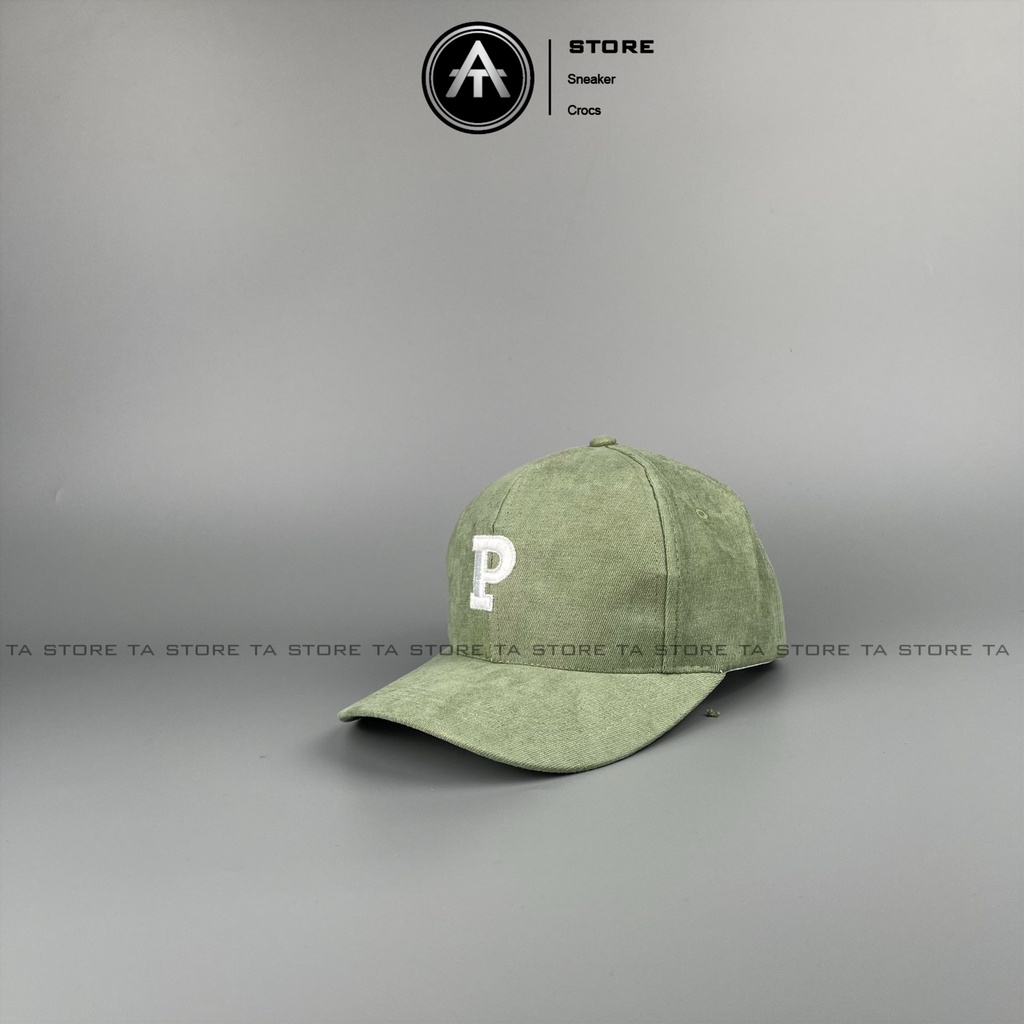 Mũ lưỡi trai P thêu Ta Store thời trang, phong cách nón kết nữ Hàn Quốc cao cấp