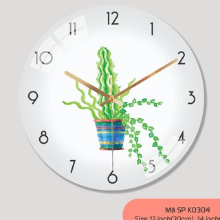 [16 Mẫu] Đồng Hồ Treo Tường Hình Xương Rồng, Xanh Lá, Siêu Sang, Đồng Hồ Treo Tường Mang Năng Lượng Mới Đến Nhà Của Bạn