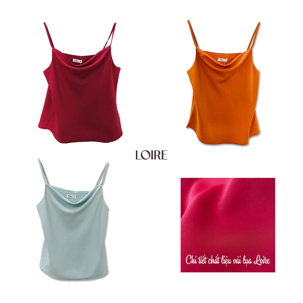 Áo Lụa 2 Dây Lụa Cao Cấp Loirechic LAL02 -2 Thiết Kế Cổ Đổ | BigBuy360 - bigbuy360.vn