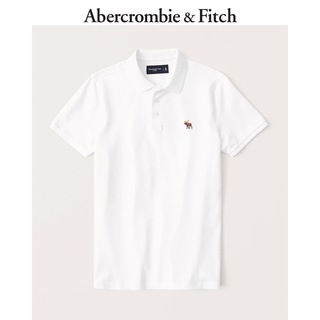 Áo thun polo dáng rộng thoải mái in logo Abercrombie&Fitch thời trang cho nam 308424-1 AF
