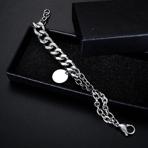 Lắc Tay Nam Dây Xích Titan Ko Đen TT 3249