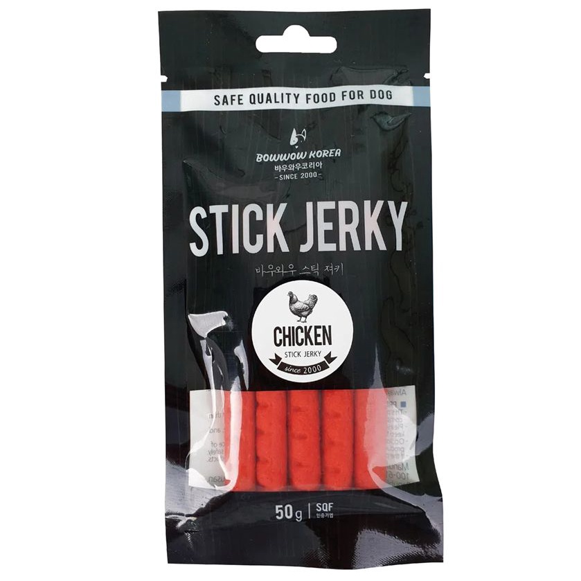 Que Thưởng Cho Chó Stick Jerky Bowwow Hàn Quốc 50g - Nhiều Vị