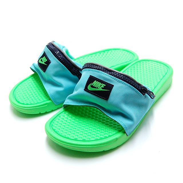 Dép Nam Nữ Nike Benassi Fanny Pack Xanh Ngọc - AO1037-300 [Chính Hãng]