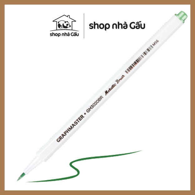 Bút lông brush pen màu nhũ viết caligraphy trang trí sổ bullet journals - Shop Nhà Gấu