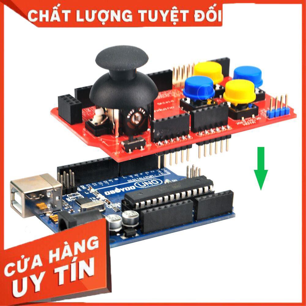 [Xả kho] Board mở rộng Joystick Shield Game PS2 for Arduino - CHLKGT