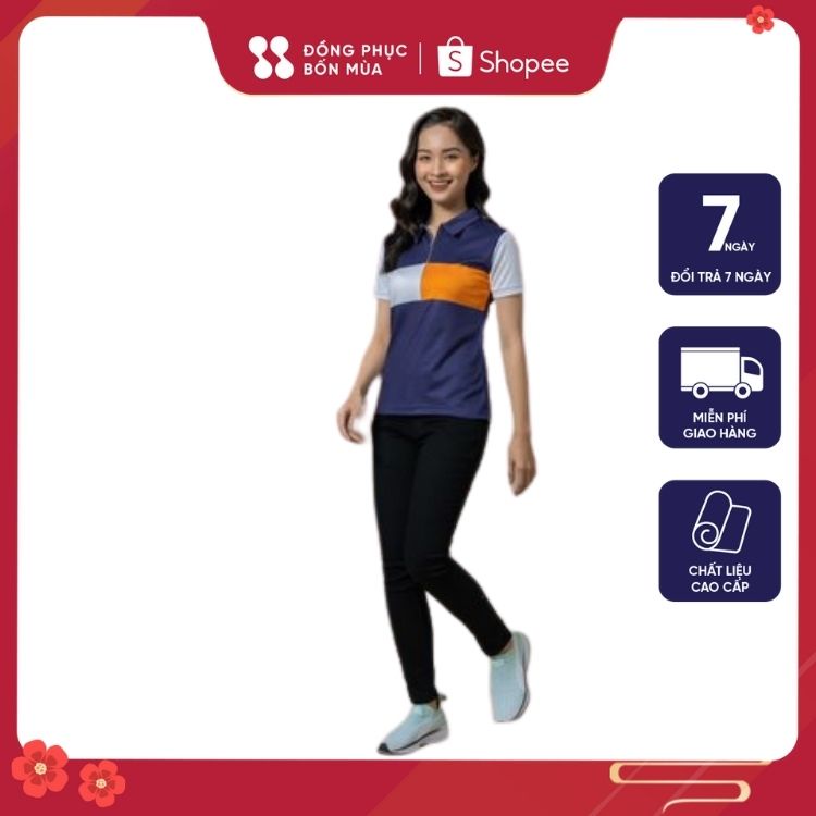 Áo Phông Nam / Nư Polo Tay Ngắn Phong Cách Thời Trang thiết kế chất liệu cao cấp sẵn hàng 100% ảnh thật của shop