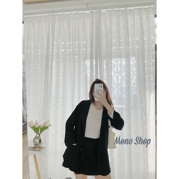 Áo khoác vest túi nắp ba màu, áo vest hai nút dáng đứng ( Ảnh thật/ sẵn)