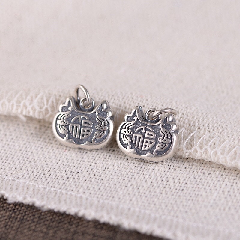 [GIÁ SỈ] Charm bạc treo khóa hạnh phúc - Hàng bạc loại 1 siêu đẹp PH701