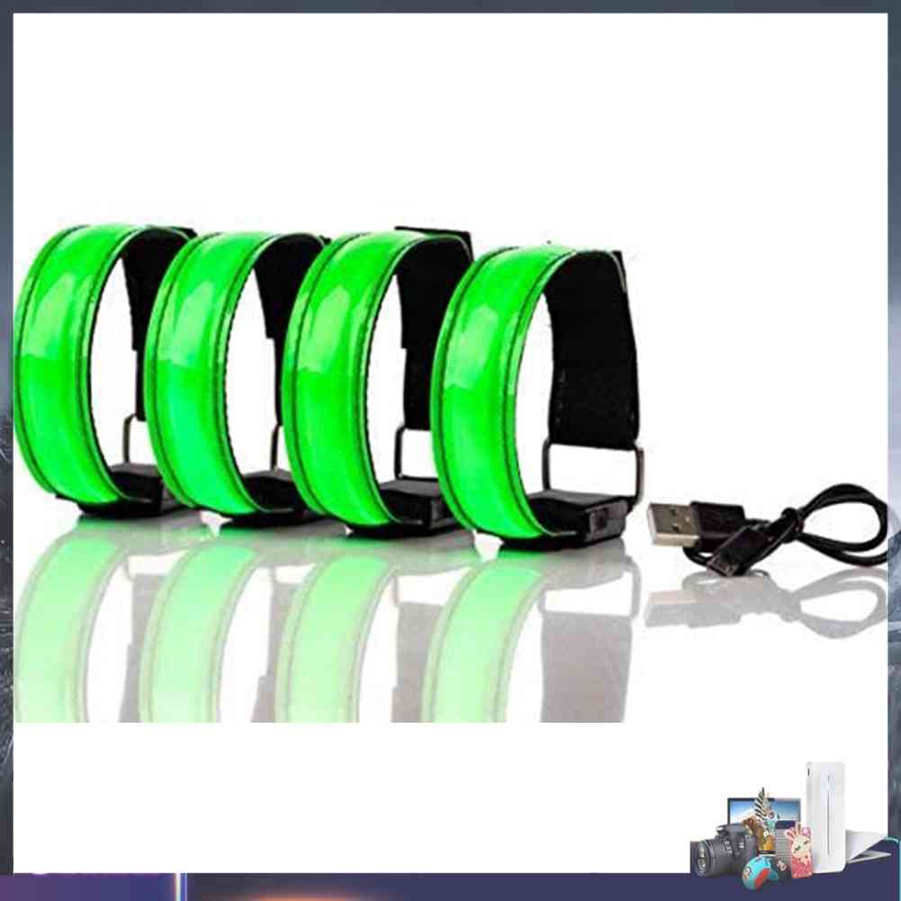 Vòng Đeo Tay Chạy Bộ Phát Sáng Đèn LED Cổng Sạc USB