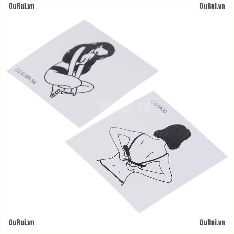 Set 5 Hình Xăm Dán Tạm Thời Nhiều Kiểu Độc Đáo