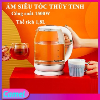 Ấm siêu tốc thủy tinh changhong-1.8l, 1500w- bình đun siêu tốc cao cấp