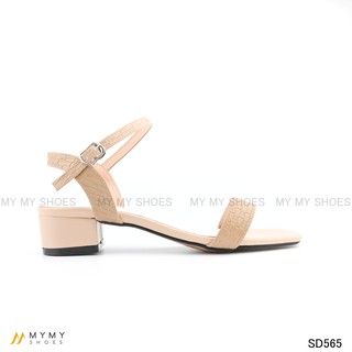 Sandal da lì dập vân đan 3p mymy shoes SD565