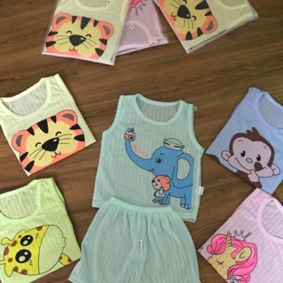 Combo 5 bộ ba lỗ cho bé trai và gái