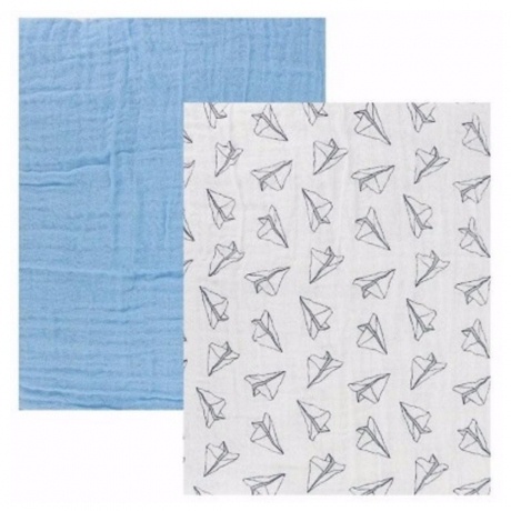 Set 2 khăn xô tắm Hudson Baby xanh/hồng