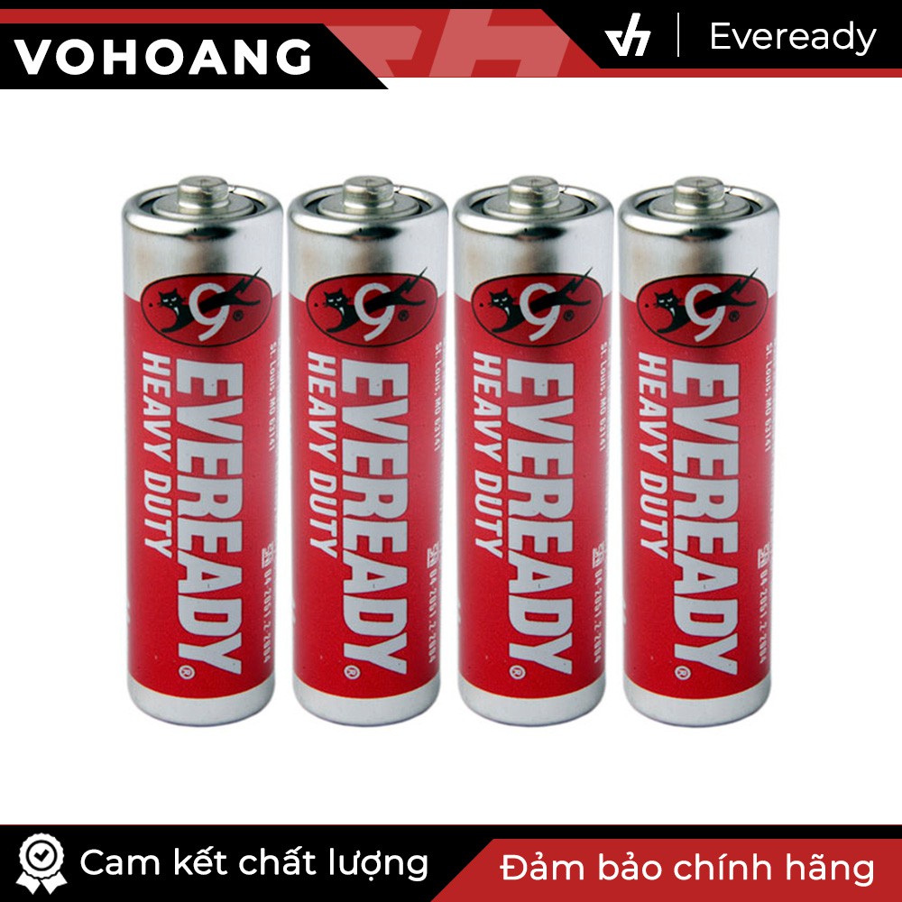 Bộ 4 pin AA Eveready Heavy Duty (Đỏ)