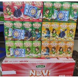 Sữa Nuvi nutifood,  lúa mạch, dâu,trái cây, đào táo, lốc 4 hộp 180ml