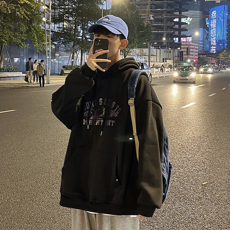 Áo Hoodie Phối Mũ Chùm Đầu ONT Siêu Hot - Nỉ Ngoại Siêu Dày Mịn Ấm Bản Ulzzang Phong Cách