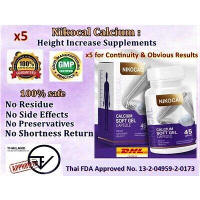 Vıên uống bổ sung canxi tặng chiều cao Nikocal Calcium Thái Lan