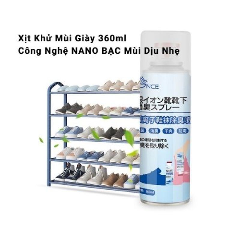 Lọ Xịt Khử Mùi ,khử khuẩn Giày công nghệ NaNo Bạc an toàn, tiện dụng, mùi thơm dịu nhẹ -supersale247