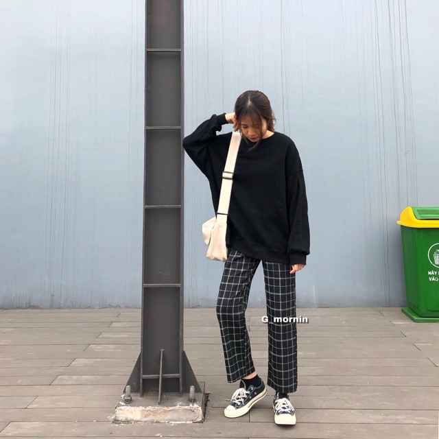 Quần suông kẻ caro G003 | BigBuy360 - bigbuy360.vn