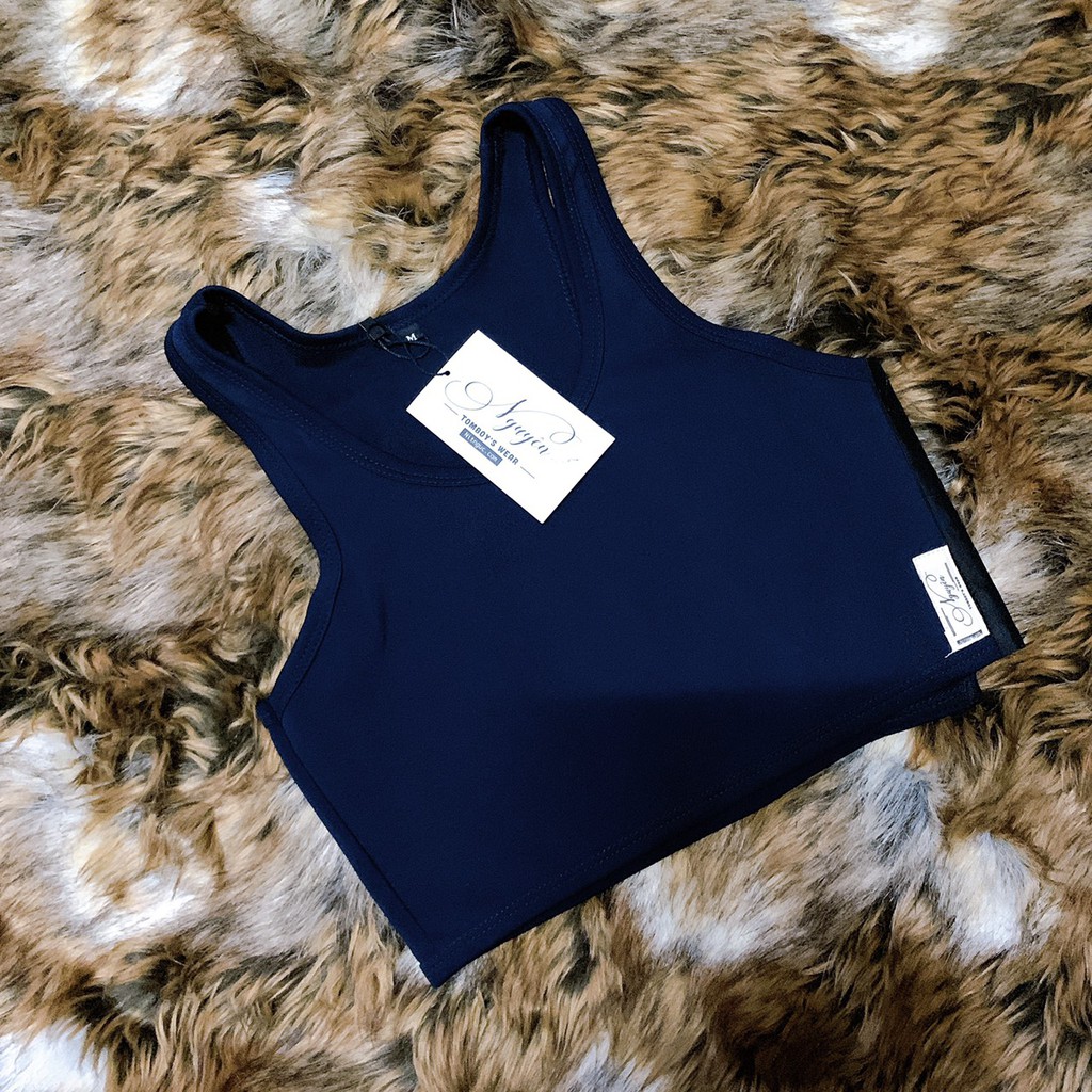Áo Nịt Ngực Tomboy Gen Có Viền Cài Hông Lót Bó Nịt Định Hình Ngực Thun Thể Thao Tập Gym Thun Trơn Bigsize  Nguyễn Nguyên