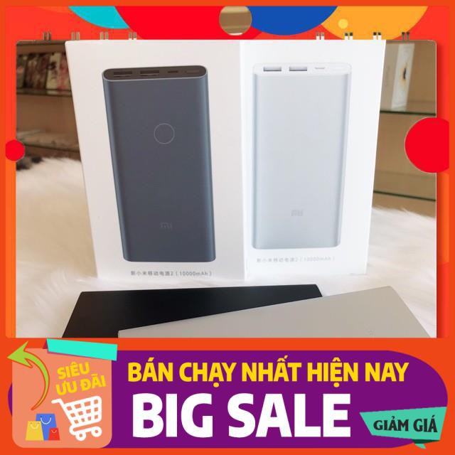 (XẢ HÀNG - NGHỈ BÁN) Pin sạc dự phòng Xiaomi. 10.000mAh Gen 2s Quick Charge 3.0 (fullbox)