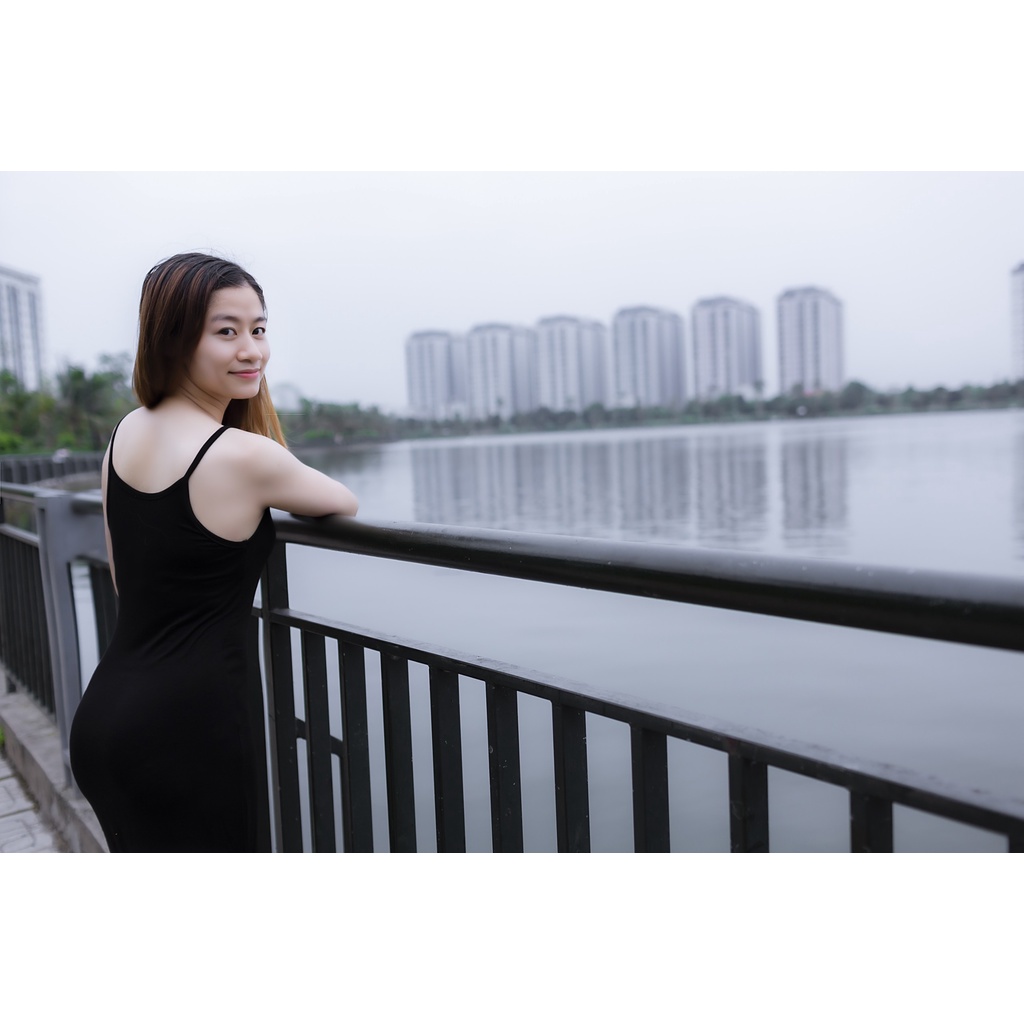 [ẢNH THẬT ] Đầm 2 dây đen - Váy hai dây ôm body quyến rũ | BigBuy360 - bigbuy360.vn