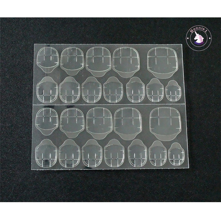 Miếng Dán Trang Trí Móng Tay Trong Suốt Hai Mặt Chống Thấm Nước