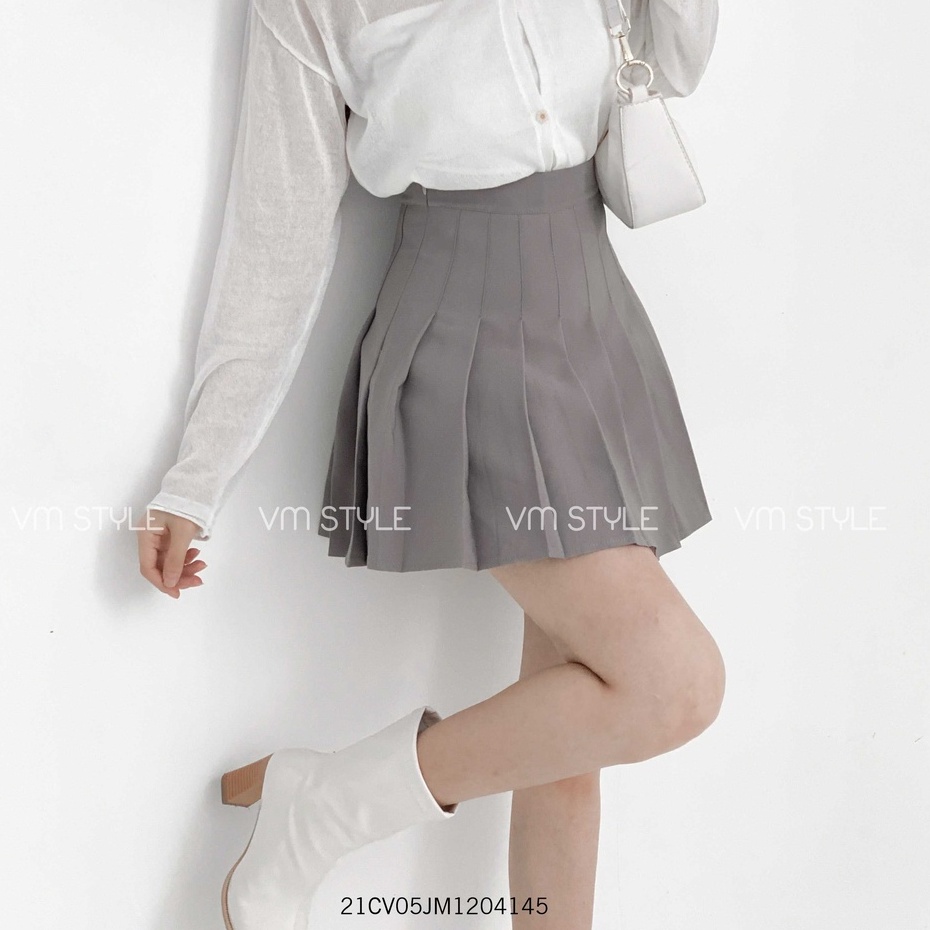 Chân váy tennis trơn nhiều màu kèm quần lót bên trong, thời trang Ulzzang nữ Fmstyle Saigon 21CV05JM1204 | BigBuy360 - bigbuy360.vn