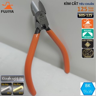 Kìm cắt dây thép dây đồng tiêu chuẩn 125mm Fujiya 60S-125 made in Japan Nhật Bản