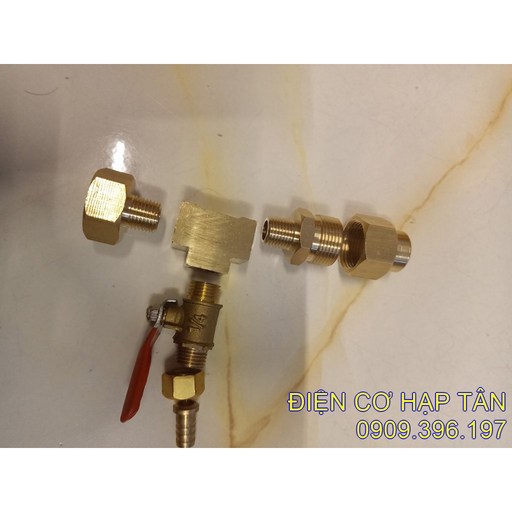 Bộ giảm áp máy xịt rửa xe  để xịt rửa máy lạnh răng 14mm, răng 22mm