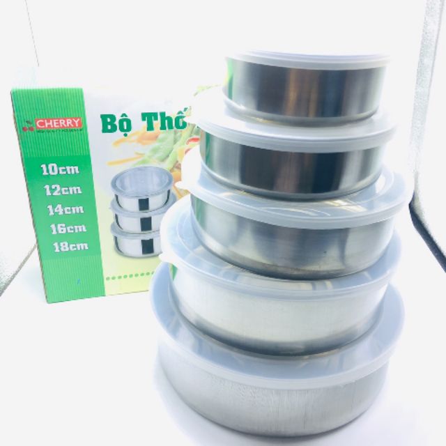 Bộ thố inox 5 cái