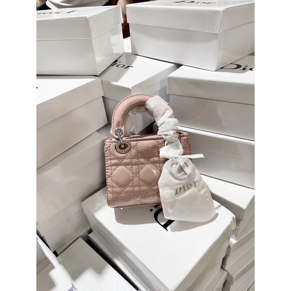 Túi xách Đ size 13cm da bóng full hộp hàng cao cấp