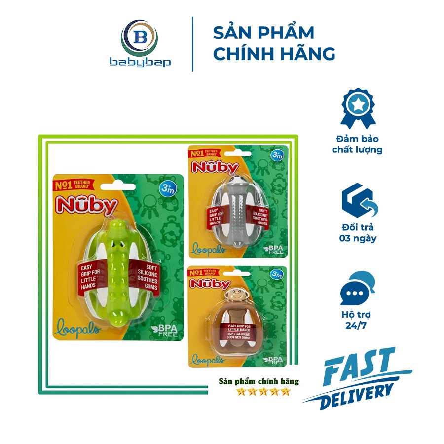 Gặm Nướu Silicone Hình Thú Cưng Nuby