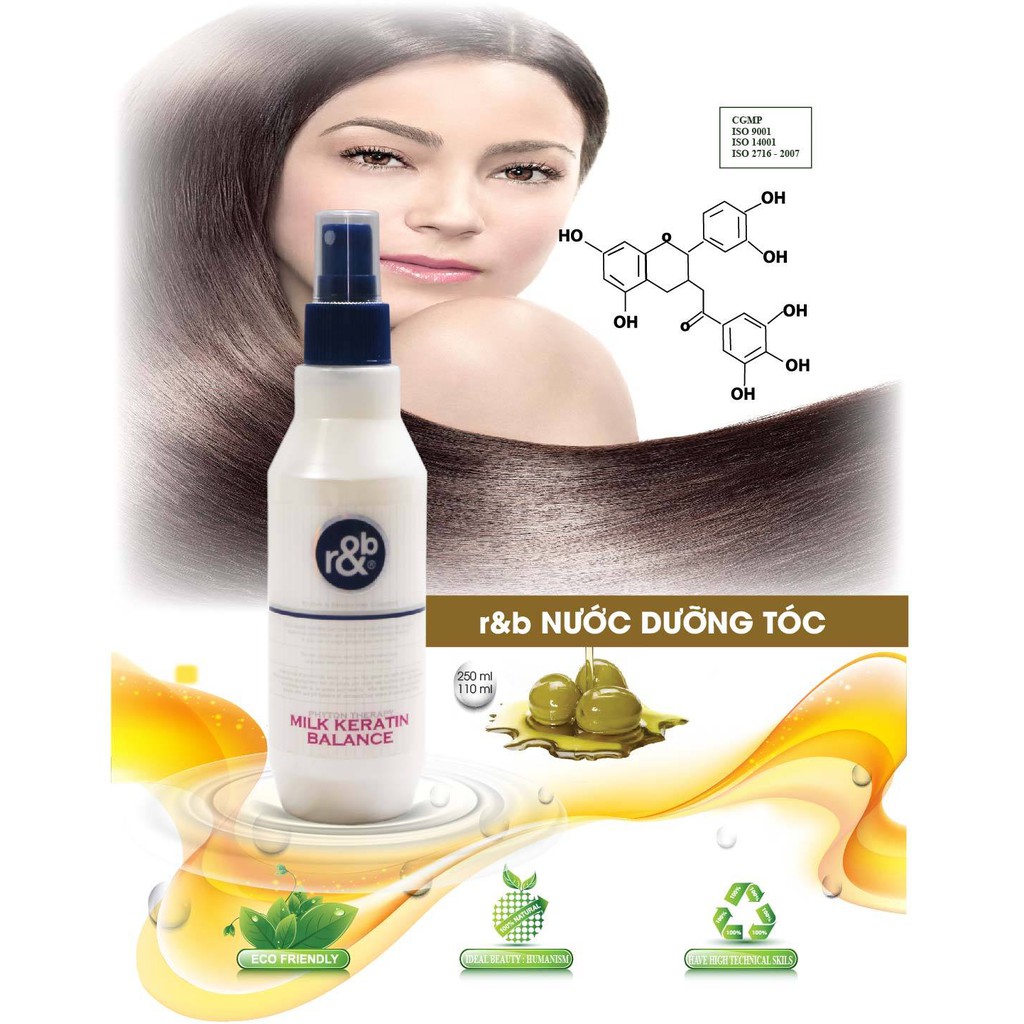 Nước dưỡng tóc R&amp;B Milk Keratin Balance 250ml