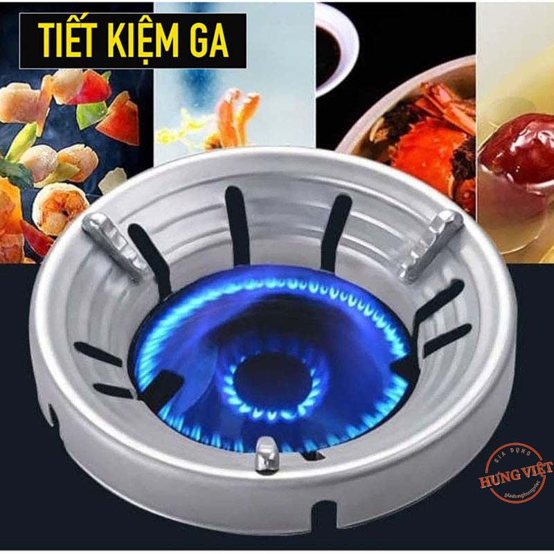 Kiềng bếp ga cản gió, chống tản nhiệt, giúp tiết kiệm ga, nấu nhanh hơn, hạn chế phả hơi nóng vào người nấu [KIỀNG BẾP]