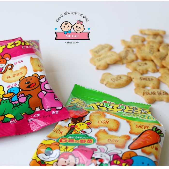 [GINBIS] Bánh quy ăn dặm DHA hình thú đáng yêu cho bé từ 12 tháng tuổi