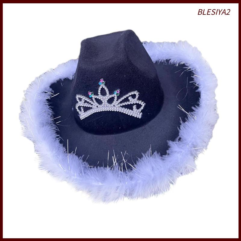 Western Style Cowboy Hat Feather Edge Rolled Fedora Caps Wide Brim for Women