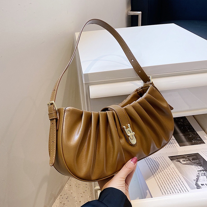 Túi Đeo Vai Màu Trơn Tùy Chỉnh Phong Cách Cổ Điển Thời Trang Cho Nữ