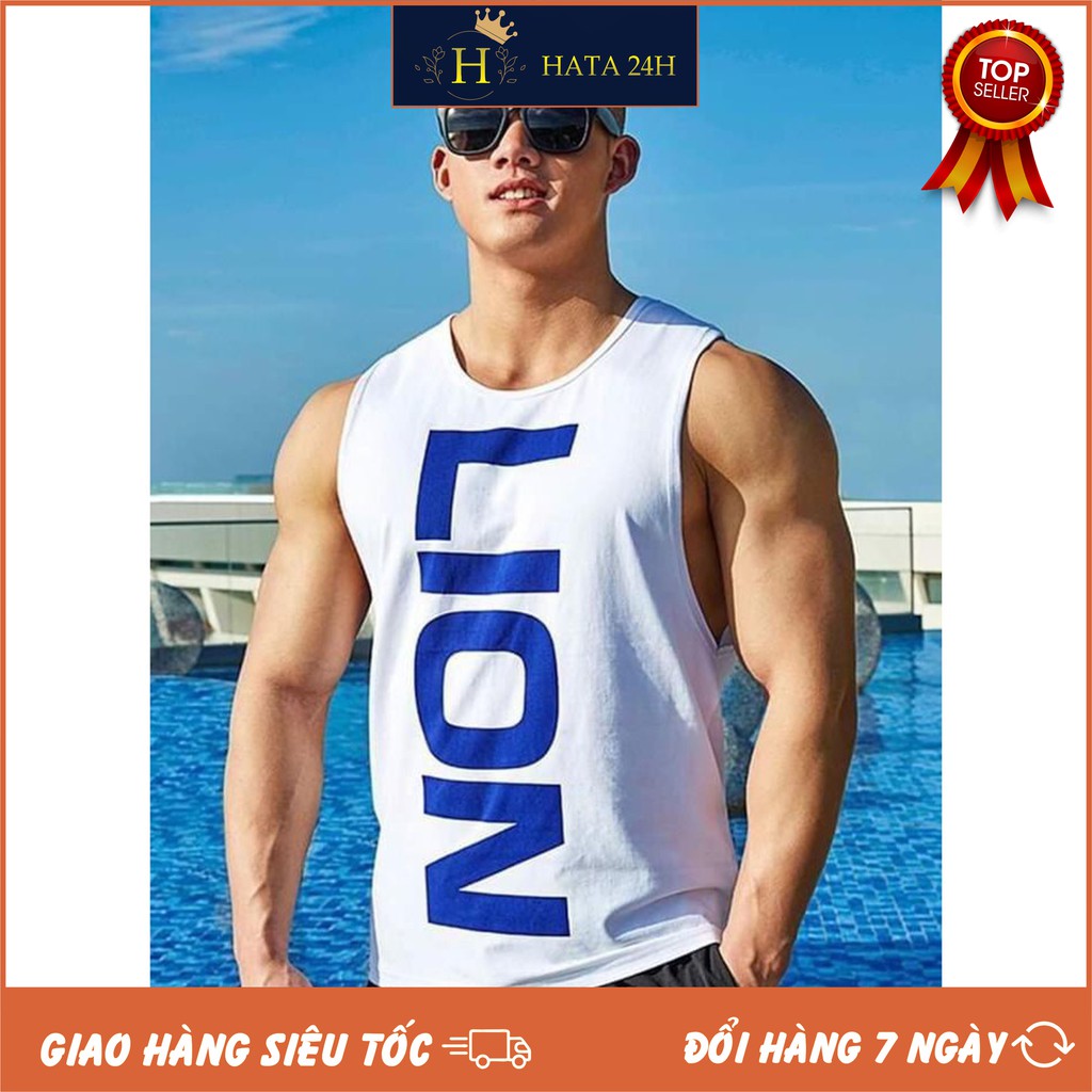 Áo Thể Thao TANKTOP LION Ba Lỗ Thun 4 Chiều Co Dãn 220 Cực Đẹp | BigBuy360 - bigbuy360.vn