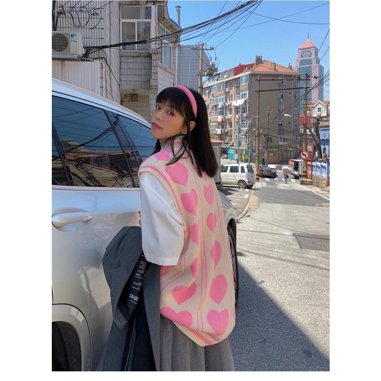 Áo len không tay cổ chữ V thời trang xuân thu phong cách Pháp retro cho nữ 2021 | BigBuy360 - bigbuy360.vn