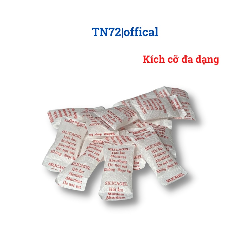 Gói hút ẩm máy ảnh, giày dép, tủ quần áo Silicagel loại 1/2/3/5/10g (Sỉ/ lẻ) 1KG - Túi chống ẩm mốc, khử mùi
