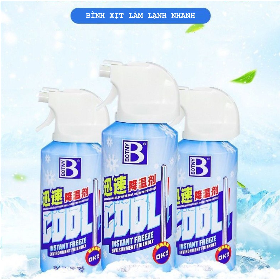 Bình xịt làm mát tức thời cho oto và xe máy. Chống bỏng yên xe máy, xe oto ngoài nắng. Aone mall