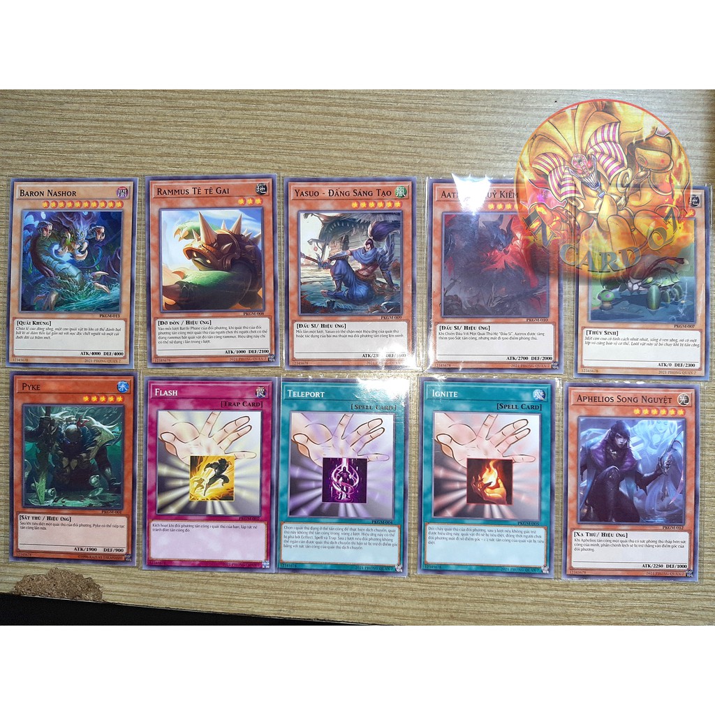 9 Lá Bài Yugioh Liên Minh Huyền Thoại Tiếng Việt Độc Quyền Tại VN