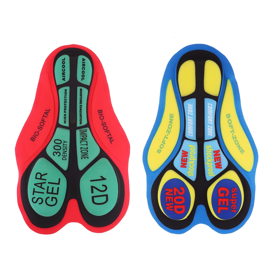 Set 2 Miếng Đệm Quần Short Mềm Mại Có Đệm Lót Cho Người Đi Xe Đạp