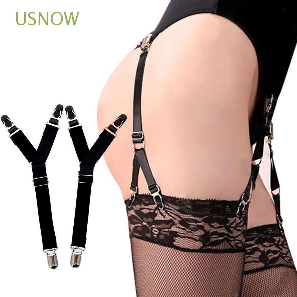 Bộ 2 Dây Đai Nịt Vớ Co Giãn Có Kẹp Dành Cho Nữ